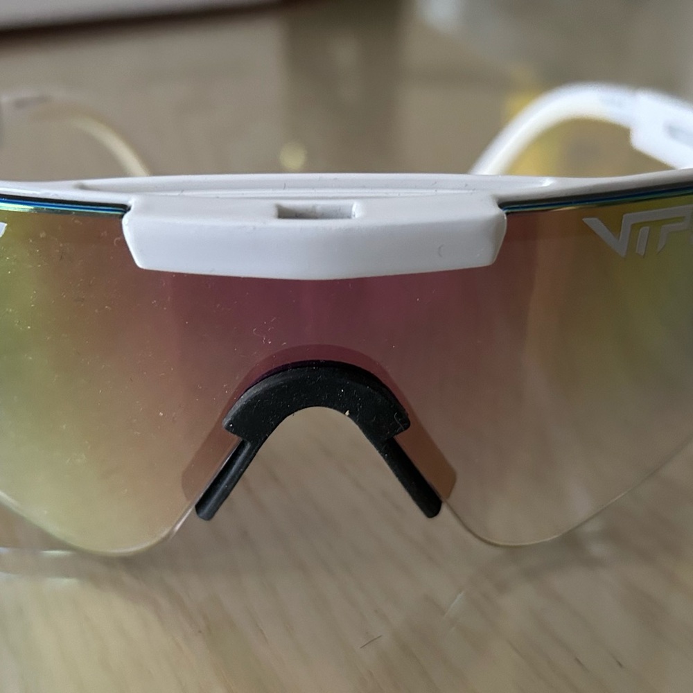 Pit Viper Sunglasses with White Frame and Multicolor Lenses